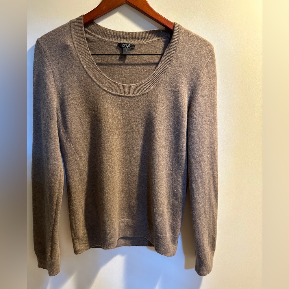 Women's Tan Cashmere Sweater